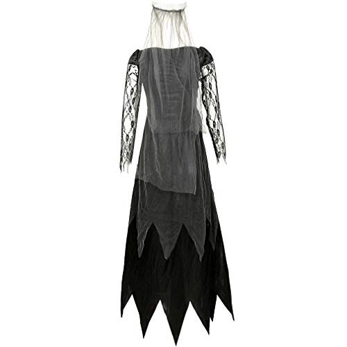Image of Halloween Women Costumes Black Bat Fallen Angel Devil Vampire Witch Dress Adult Cosplay Accessories