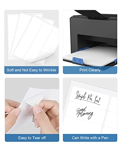 Address Labels, 1" X 2-5/8" Shipping Address Labels For Inkjet & Laser Printers, 300 Labels, 10 Sheets, Polono Mailing Labels Compatible With Avery 5160, 5260, 8160 Labels, Fba Labels, Easy To Peel #TOP3