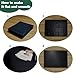 Qintan Drum Rug, Drum Mat with Non-Slip Grip Bottom(4x5.3Ft), Drum Carpet for Noise Reduction, Drum Pad for Jazz Drum & Electric Drum Set, Ideal Gift for Drummers, Drum Accessories, 47x63in, Black