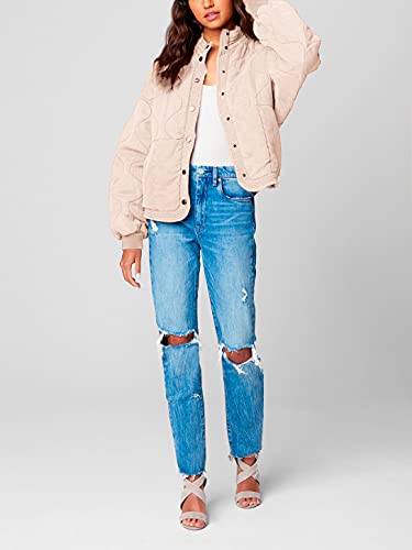 [BLANKNYC] Womens Luxury Clothing Tencel Drop Shoulder Quilted Jacket4