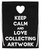 Photo Gallery keep calm and love collecting artwork borsa sportiva con coulisse nero drawstring sport bag Photo Gallery keep calm and love collecting artwork borsa sportiva con coulisse nero drawstring sport bag