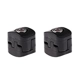 Toygogo 2er Pack Bogenschießen Compoundbogen Verschluss Buckle Drop Fall Away Pfeilauflage Clip Clamps, Kunststoff, Schwarze Farbe