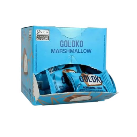 Caixa de bombom de marshmallow zero adição de açúcares (38Kcal por unidade) - 18 unidades