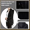 CNSTORE Men's Fashion Hoodie Side Lace Up Fleece Gothic Jacket Sweatshirt Black #2