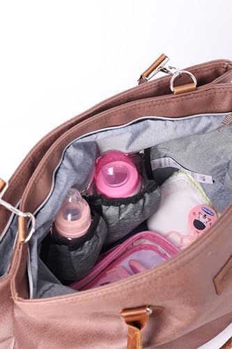 Jusso Nenny Baby Lüks Deri Kadın Ve Anne Bebek Bakım Omuz Çantası - Görsel 6