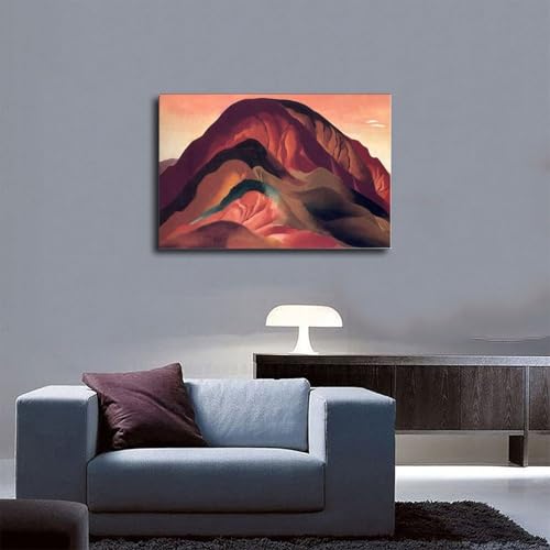 Affiches murales vintage désert Rust Red Hills Georgia O'keeffe impression toile - 5