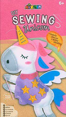 Avenir 6301386 DIY Nähset, Sewing Unicorn, Bastelset für Kinder, Einhorn Kreativ-Set, ab 6 Jahren Cover