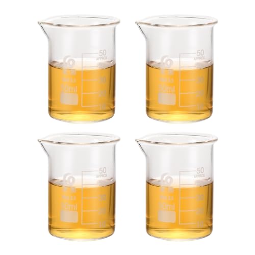 Becher en verre 50ml PATIKIL pour la cuisine créative et la pâtisserie