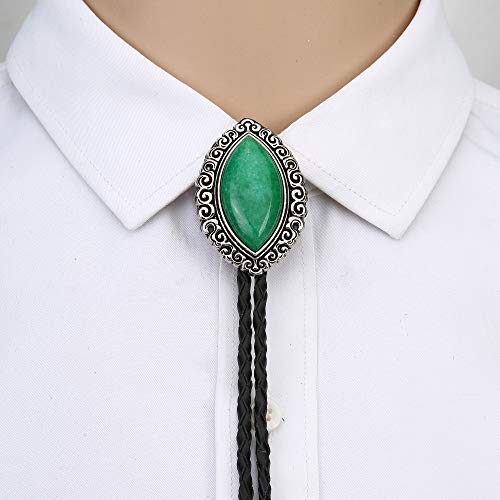 Kdg Fashion Multicolor Stone Bolo Tie Cowboy Necktie For Men Retro Western Celtic Necktie #TOP2