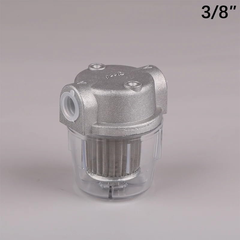 Filtro Gasoil Filtro de aceite taza PC transparente 1/4 3/8 pequeño filtro combustible diésel para caldera quemador 25L/H piezas universales Filtro Diesel para Coche(A2)