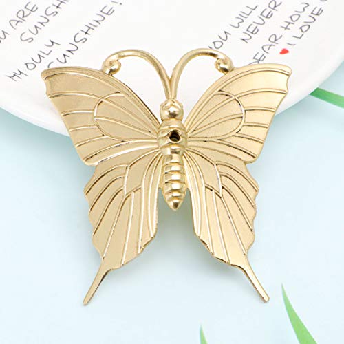 Besportble Butterfly Wall Sculpture Copper Butterfly Metal Art Vintage Wall Home Office Bedroom Decoration #TOP3