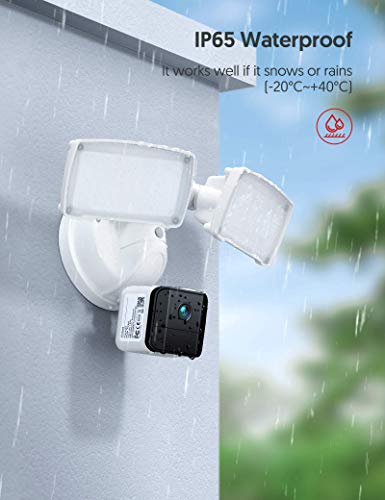 Floodlight Camera, Victure 1080P Outdoor Security Camera, IP65 Waterproof, Auto Night Vision, Motion-Activated Lights and Camera, Two-Way Audio, 2500-Lumen Brightness - Thumbnail 4