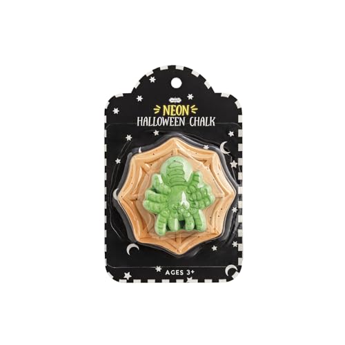 Mud Pie Kids Halloween Green Spider Neon Chalk