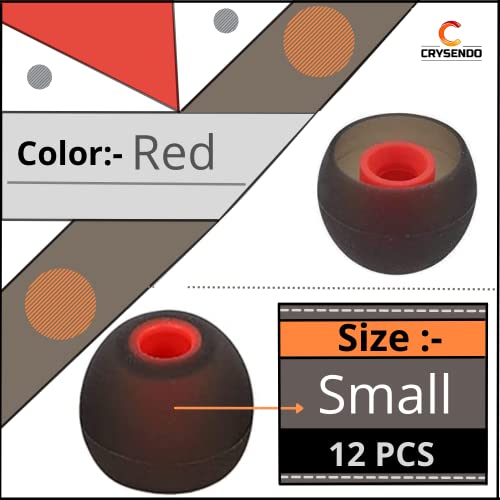 Crysendo Soft Silicone Rubber Earbuds Tips Eartips Earpads Earplugs in