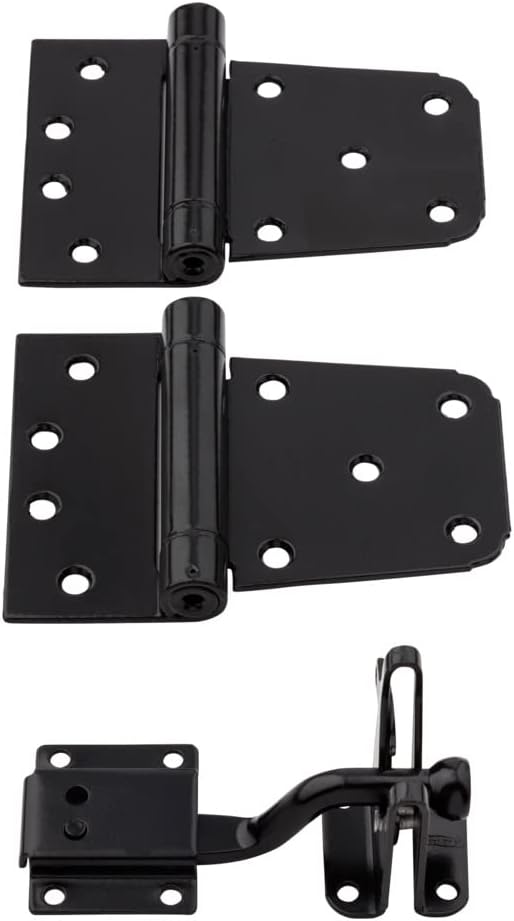 National Hardware N343475 SelfClosing Gate Kit, Black Tools & Home Improvement
