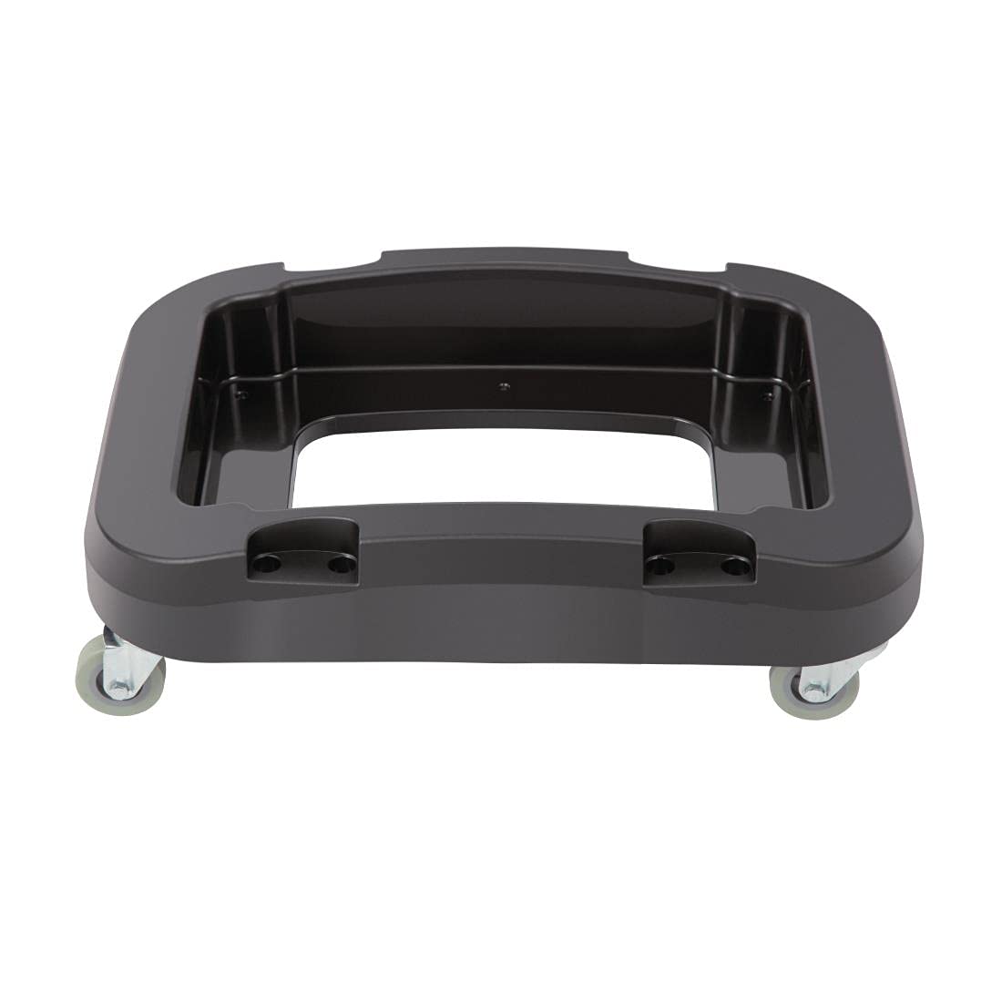 Jantex Socle pour conteneur 56 litres, noir, dimensions : 152 (H) x 333 (L) x 481 (P) mm, chariot poubelle, quatre roulettes incluses, conception en plastique robuste, compatible avec CK960, CL925