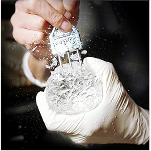 Stainless Steel 3-Prong Ice Pick, Ice Chisel Crushed Ice Barware Bartender Tools Bar Accessories Cover