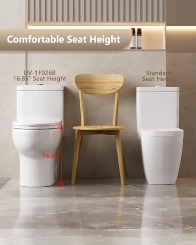 Deer Valley DUAL FLUSH TOILETS Deervalley Dv-1F026 Elongated One Piece Toilet, Dual Flush 0.8/1.28 Gpf Toilet thumb #3