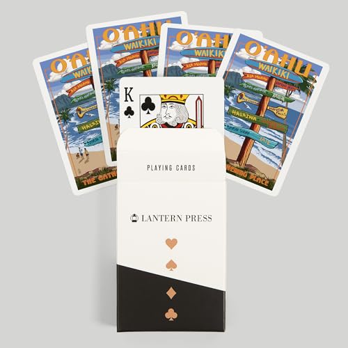 Baraja de Poker Lantern Press Waikiki Hawaii 52 Cartas miniatura 6