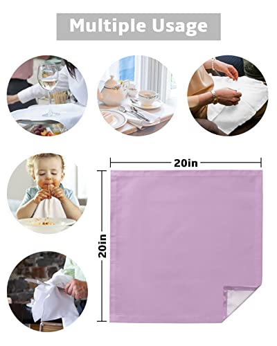Servilletas de Tela Set de 4 Lavanda 20x20 pulgadas miniatura 5