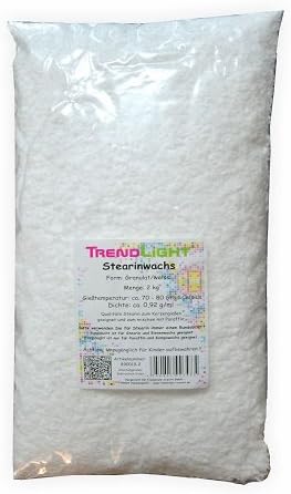 TrendLight Candle Paraffin Wax, White, 2 kg