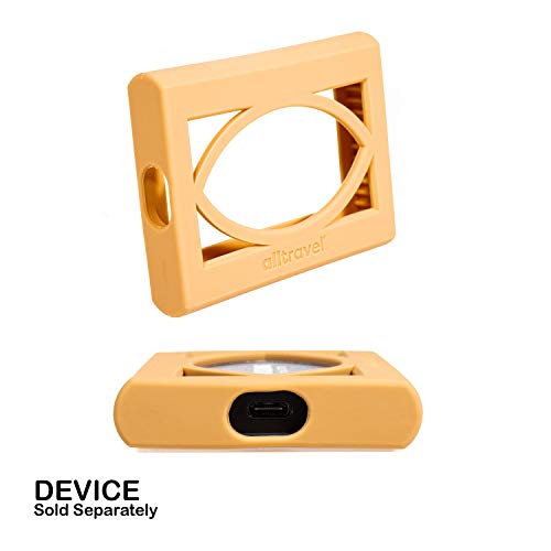 Image of Alltravel External Solid State Drive Bumper Sleeve for Samsung T5 Portable 250GB 500GB 1TB 2TB SSD USB 3.0 External Solid State Drives, Super Strong Bumper Anti Shock, Shake and Drop (Gold)