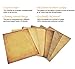 Stationery Paper - Old Fashion Aged Classic Antique & Vintage Assorted Design – Double-side Parchment Paper - Perfect for Certificate, Crafting, Invitations & other Art Projects - 8.5x11 Inches (120)