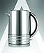 Dualit Design Series Kettle - 50.7 fl.oz - Stainless Steel Kettle with Black Trim - Rapid Boil and Patented Pure Pour Non-Drip Spout - Measuring Window with Cup Level Indicators