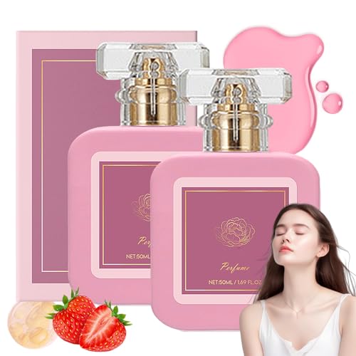 Frisches Und Langanhaltendes Damenparfum, Eau De Parfum Für Damen, Romantisches Und Süßes Parfüm, Ein Betörender Duft in Einem Rosa Flakon (2 Stück)