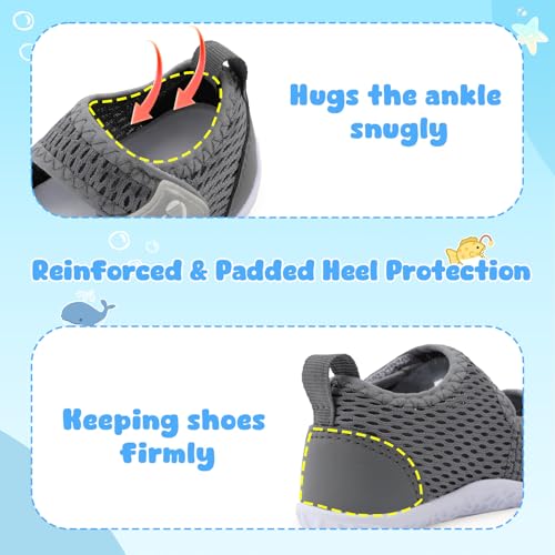 Image of Centipede Demon Toddler Water Shoes Boys Girls Swim Aqua Socks Barefoot Kids Water Sandals Quick Dry Breathable Lightweight for Beach Pool Waterpark