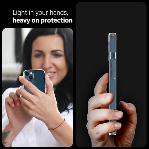 Image of KAPAVER Hybrid Series Back Cover Case Compatible with iPhone 13 (Clear)