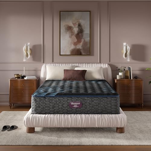 Image of Beautyrest World Class Level Four Medium 15 inch Mattress - Queen Size - Durable Support, Pressure Relief, Cooling, Motion Separation; CertiPUR-US, 100 Night Sleep Trial and 10 Year Warranty