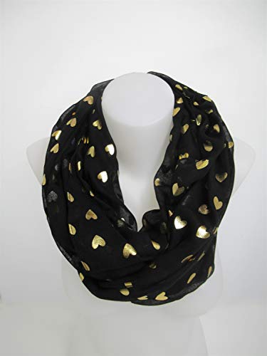 ACCESSU® Sciarpa da Donna - lovely Heart Foil
