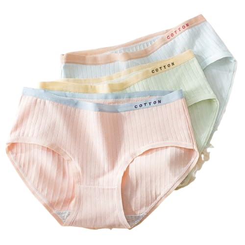 Cute Korean Style Ruffled Panties for Teen Girls and Women, Soft Breathable Cotton, Frilly Lettuce Edge, Stretchable Comfortable Innerwear, Pack of 3-image-12