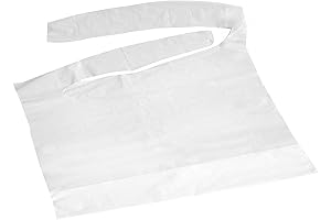 Disposable Plastic Bibs with Crumb Catcher (500-case)