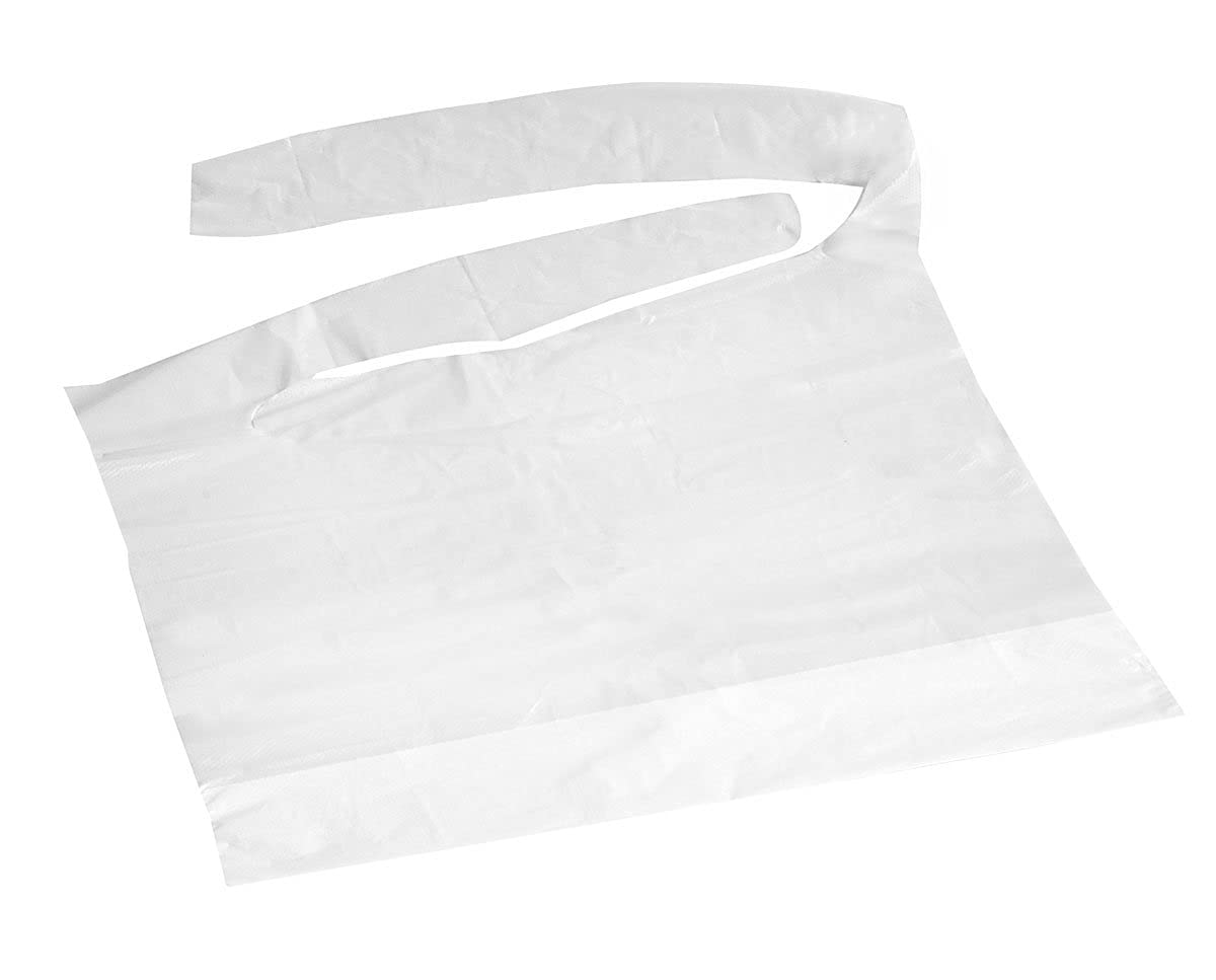 Disposable Plastic Bibs with Crumb Catcher (500case) FlexCare Baby
