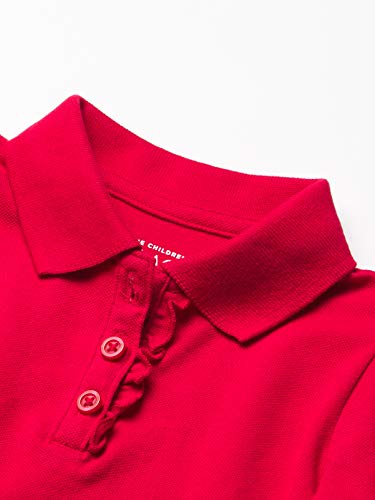 The Children's Place Girls' Toddler Uniform Long Sleeve Ruffle Pique Polo2
