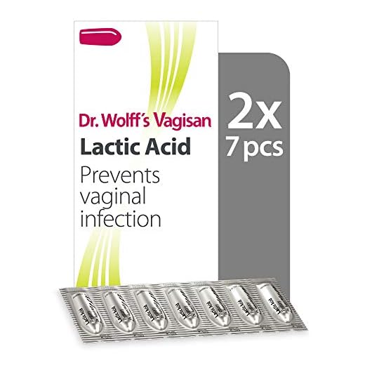 Dr. Wolff`s Vagisan Ácido láctico que ayuda a prevenir las infecciones vaginales. Salud vaginal diaria e higiene íntima. También durante el embarazo y la lactancia. 2 x 7 unidades