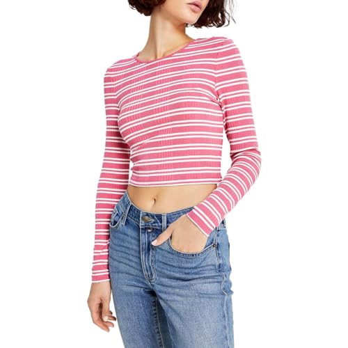 Haut côtelé rayé Tommy Jeans avec découpe dos pour femme