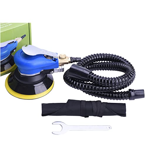 Meuleuse excentrique sans poussière air comprimé 125mm, multi-ponceuse avec dépoussiéreur,...