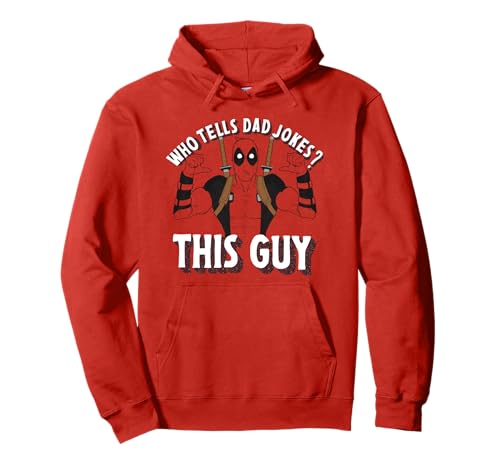 Marvel Deadpool Father's Day Who Tells Dad Jokes? This Guy Sudadera con Capucha