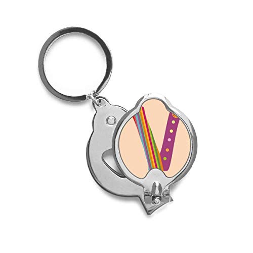 Coupe-ongles lettre V motif orange : coupe nette et précise pour vos soins des mains