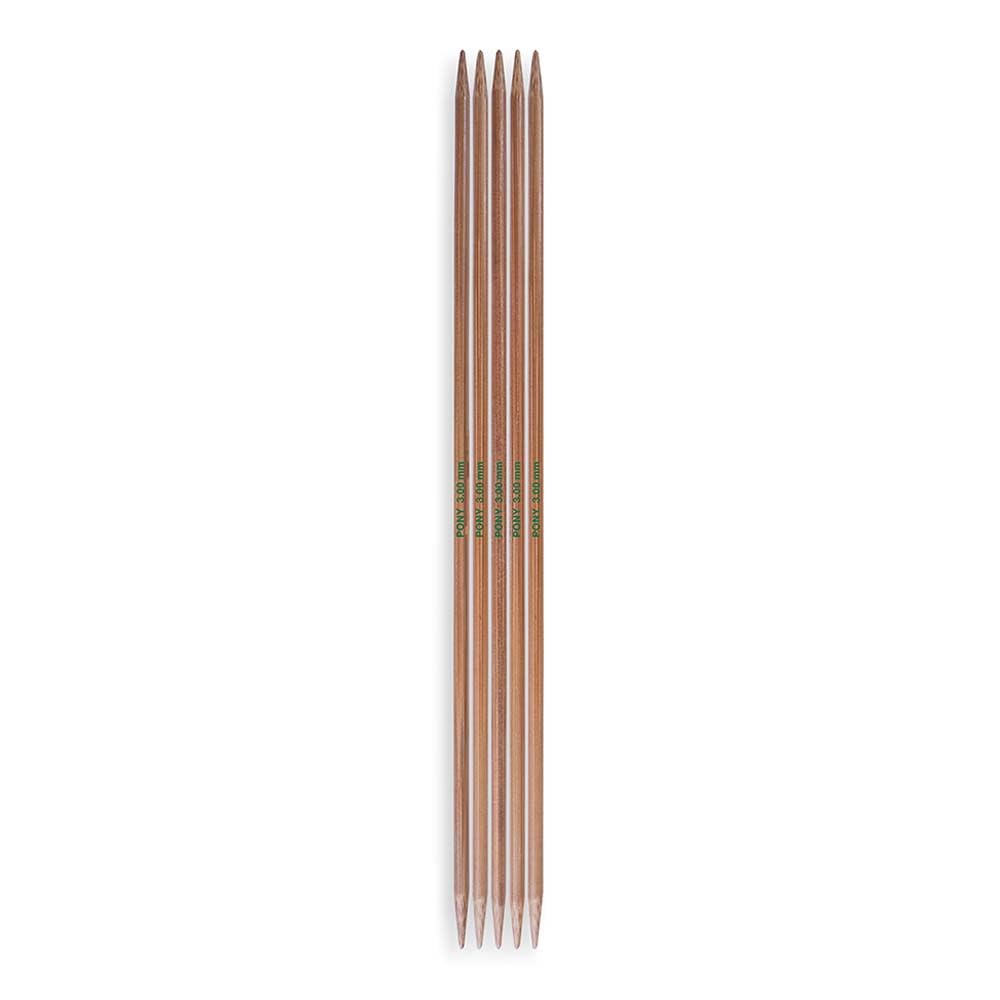 Pony Bamboo Double Pointed Knitting Needles 20cm 3.00mm - 1 Piece