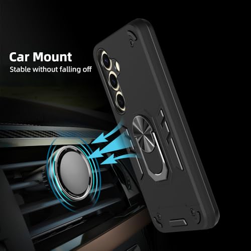 Image of NDCOM for S24 Cover | Premium Samsung S24 Back Cover for Enhanced Protection S24 Back Cover for Ultimate Device Safety and Style | Ring Holder Case