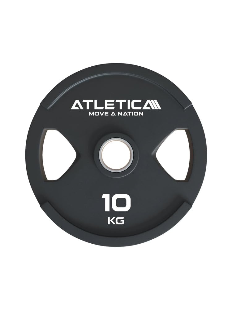 ATLETICA Dual-Gripper Plates (para talerzy do hantli), wysoka ergonomia dzięki konstrukcji z dwoma uchwytami, 2,5 kg do 25 kg