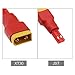 ECSiNG 3PCS XT30 / XT-30 Male to JST Adapter No Wires Connector Electronic Component for Remote-Controlled Models Radio Controller Electronics Devices 7.4V