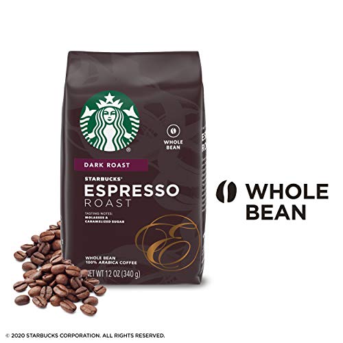 Image of Starbucks Dark Roast Whole Bean Coffee - Espresso Roast - 100% Arabica - 1 bag (12 oz.)