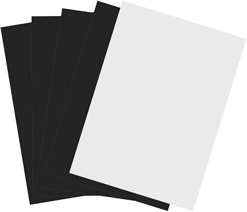 Paquete de 5 hojas de imán imprimibles A4 Flexible Impresión de inyección de tinta magnética Papel fotográfico Blanco