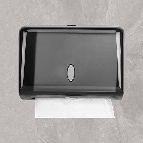 LIROPAU Dispensador De Papel Toalla,Dispensador de Papel de Manos de Comercial de Montaje en Pared,para Papel Secamanos Plegadas en C, en Z e Intercaladas,Admite 200 Toallas - Negro,S00184-BK LIROPAU Dispensador De Papel Toalla,Dispensador de Papel de Manos de Comercial de Montaje en Pared,para Papel Secamanos Plegadas en C, en Z e Intercaladas,Admite 200 Toallas - Negro,S00184-BK