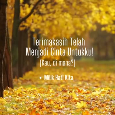 Terimakasih Telah Menjadi Cinta Untukku! (Kau, di mana?)